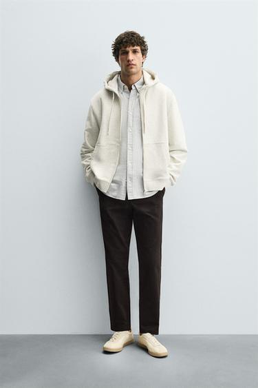 SLIM FIT CHINO TROUSERS - Dark brown by Zara