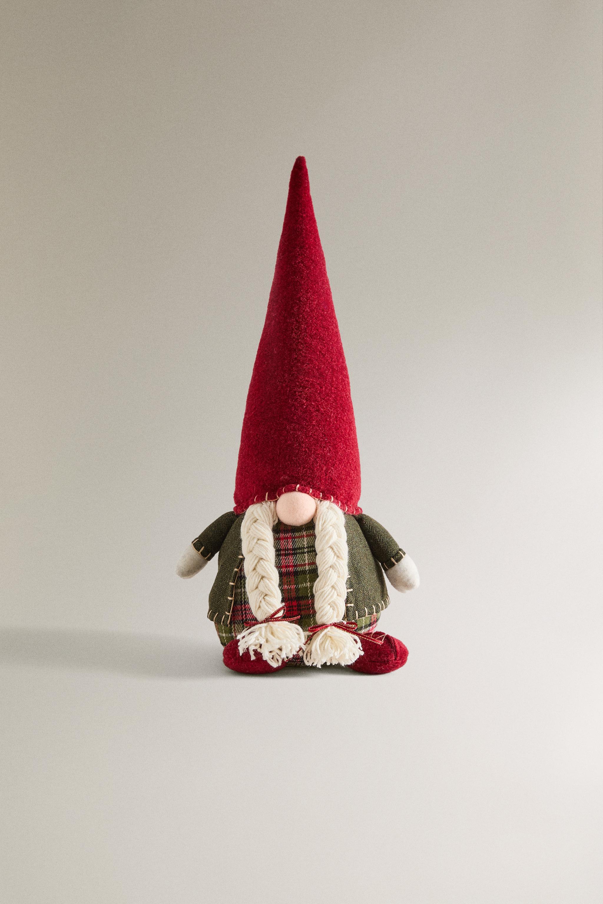 gnome セット CHRISTMAS GNOME DOORSTOP - Red | ZARA United States