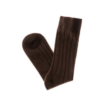 Zara RIB KNIT SOCKS WITH WOOL ORIGINS - Brown