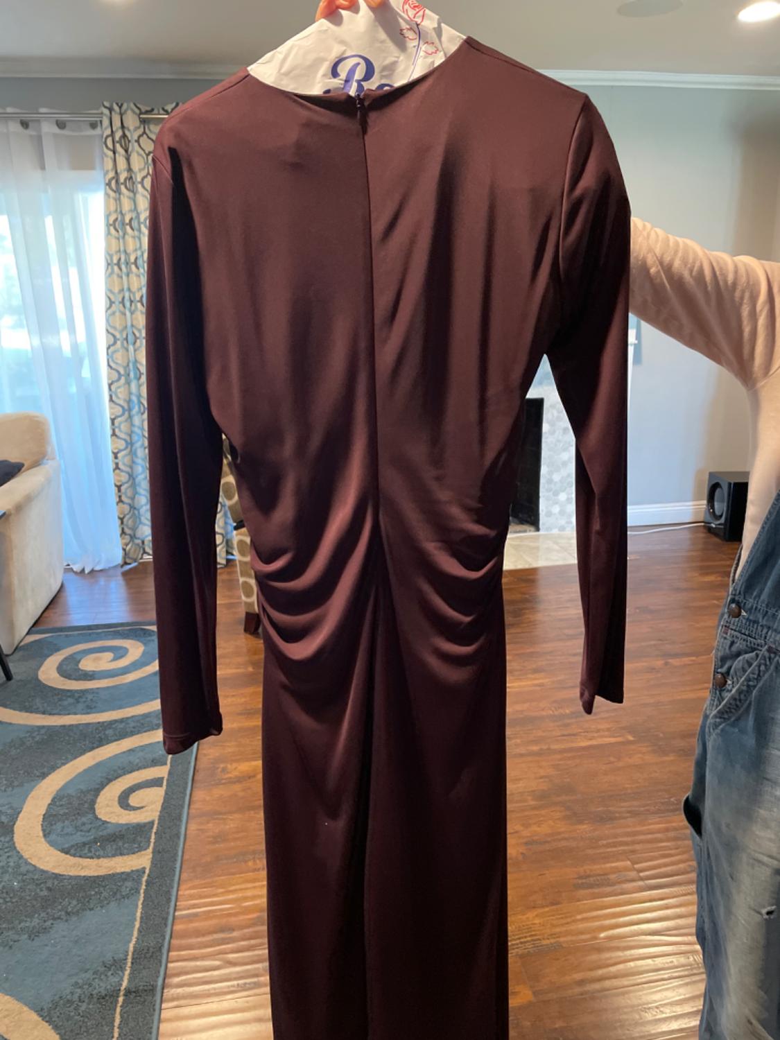 GATHERED MIDI DRESS - Image 7