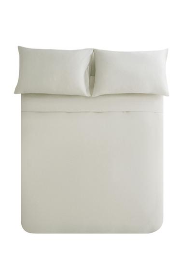 Zara FADED SATEEN DUVET COVER (300 THREAD COUNT) - Ice