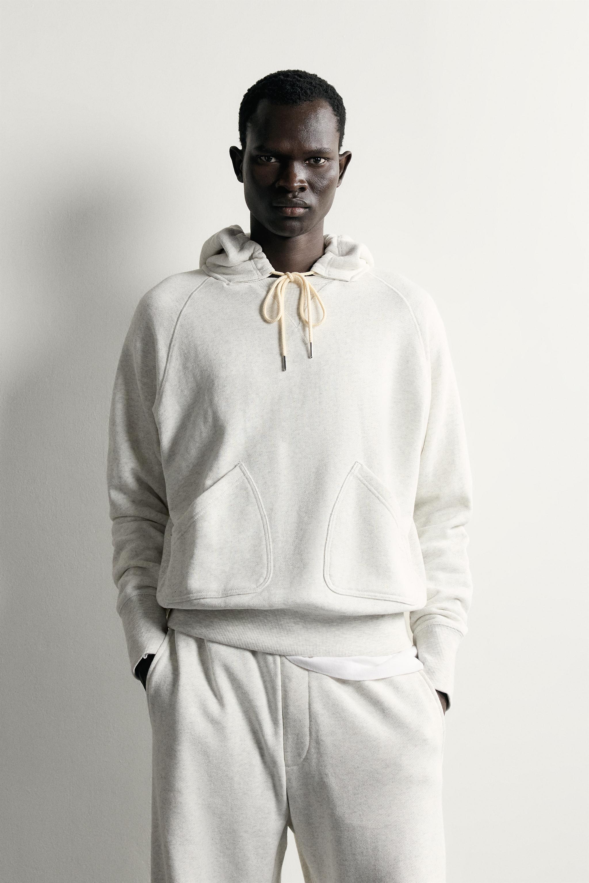 Zara RELAXED FIT KAPÜŞONLU SWEATSHIRT görsel 2