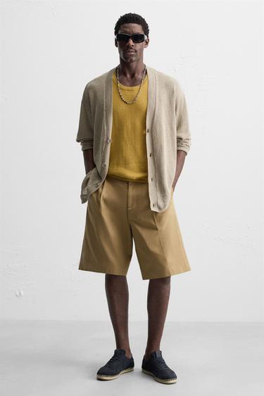 LEATHER JUTE TRAINERS - Blue by Zara