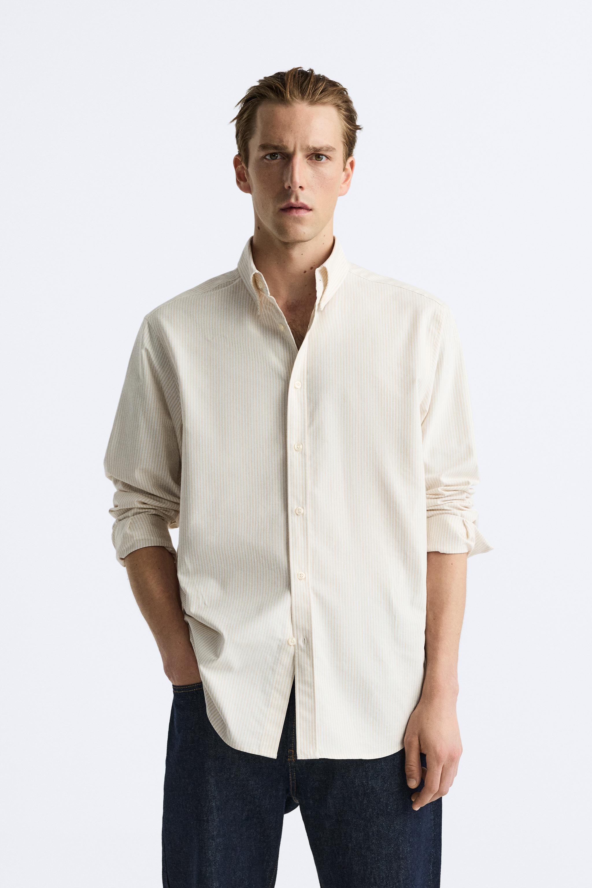 Camisa rayas hombre zara online