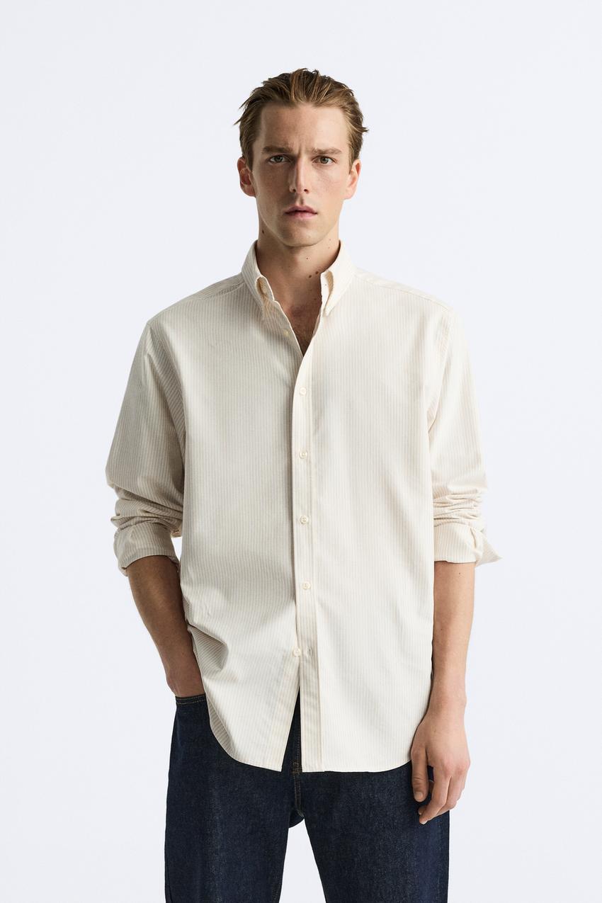 ストライプ テクスチャー シャツ - ストライプ | ZARA Japan / 日本