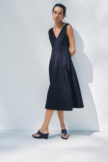 VESTIDO MIDI CREMALLERA ZW COLLECTION - Marino de Zara - Imagen 0