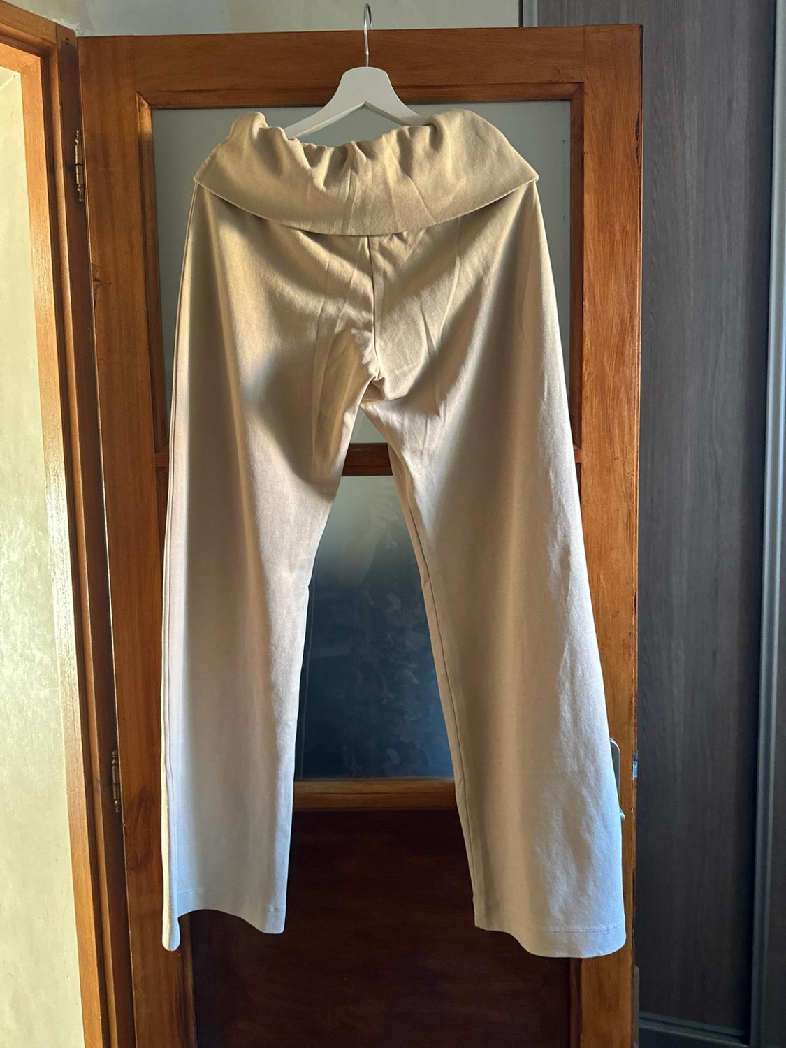 WASHED-EFFECT INTERLOCK TROUSERS - Image 3