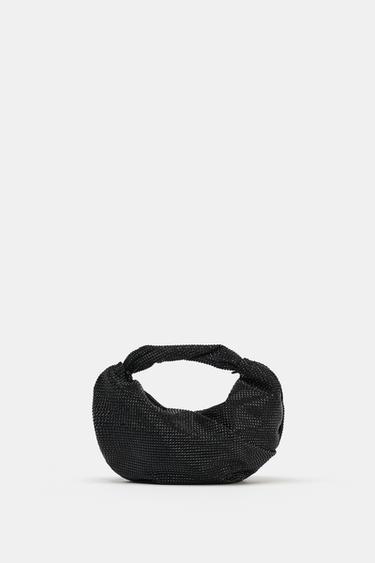 SHINY APPLIQUÉ HANDBAG - Black by Zara