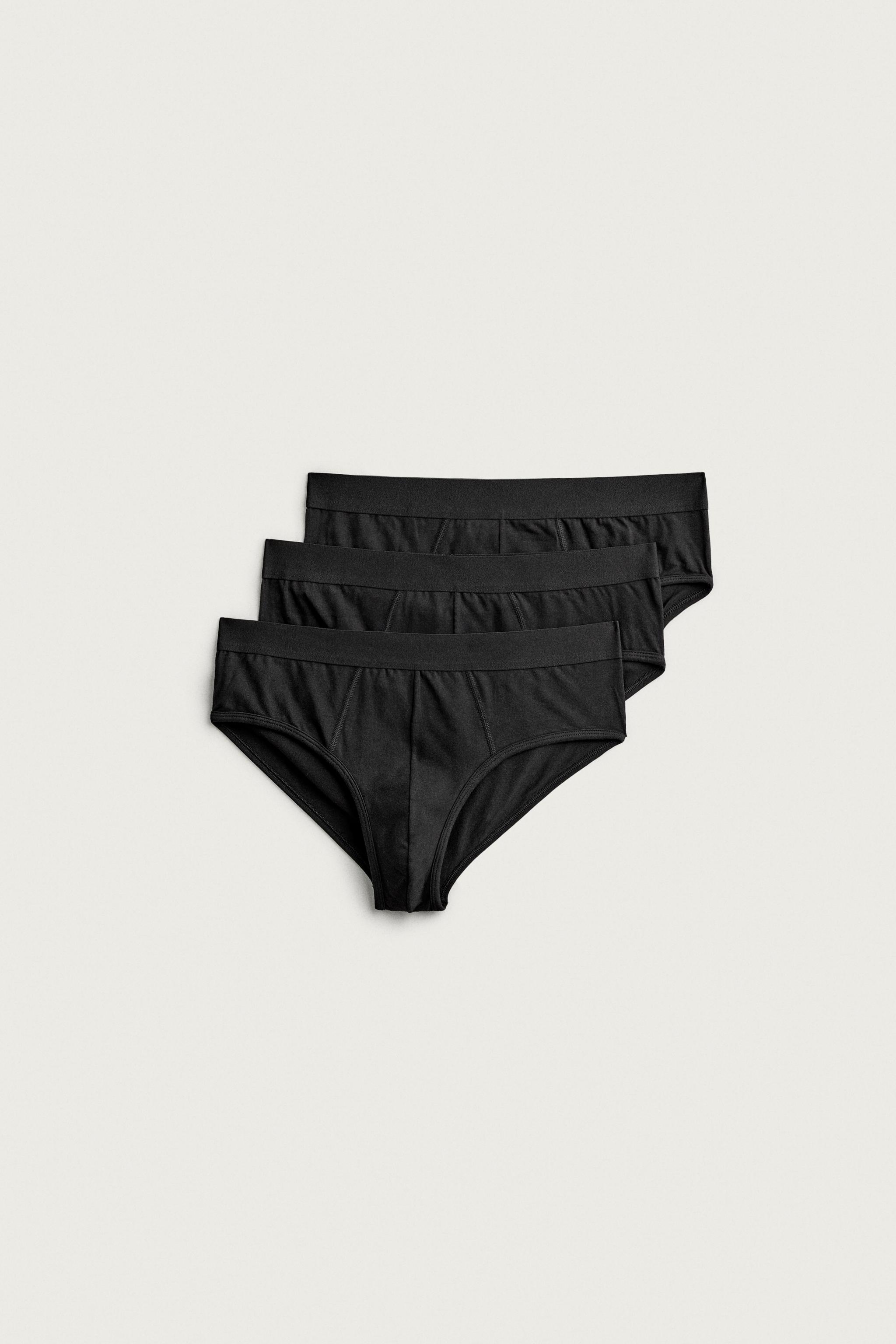 BASIC BRIEFS 3-PACK — Black
