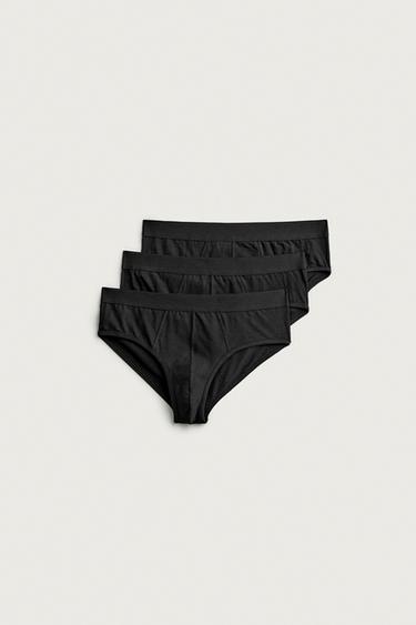 3-PACK OF BASIC BRIEFS - Black by Zara