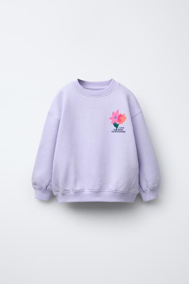 SUDADERA ESTAMPADO CALENTITO - Malva de Zara