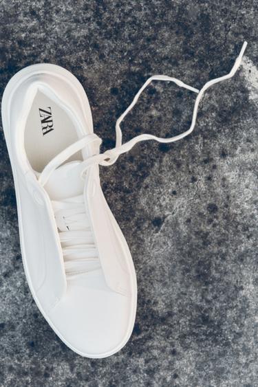 Zara 厚底運動鞋 - 白色