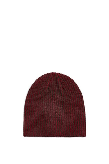 قبعة بيني صوف AARON LEVINE X ZARA - أحمر by Zara