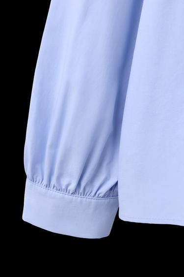 RICKRACK COLLAR SHIRT - Light blue by Zara