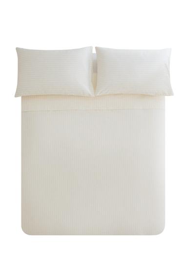 STRIPED WASHED COTTON DUVET COVER - Yellow by Zara