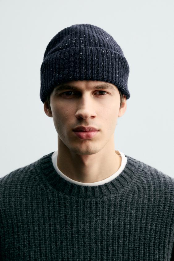 TEXTURED KNIT BEANIE