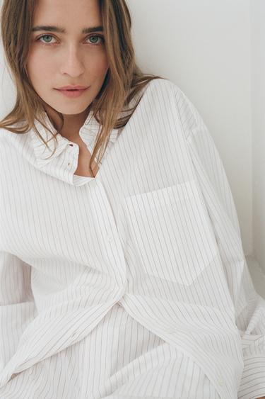 STRIPED PYJAMA SHIRT - striped by Zara