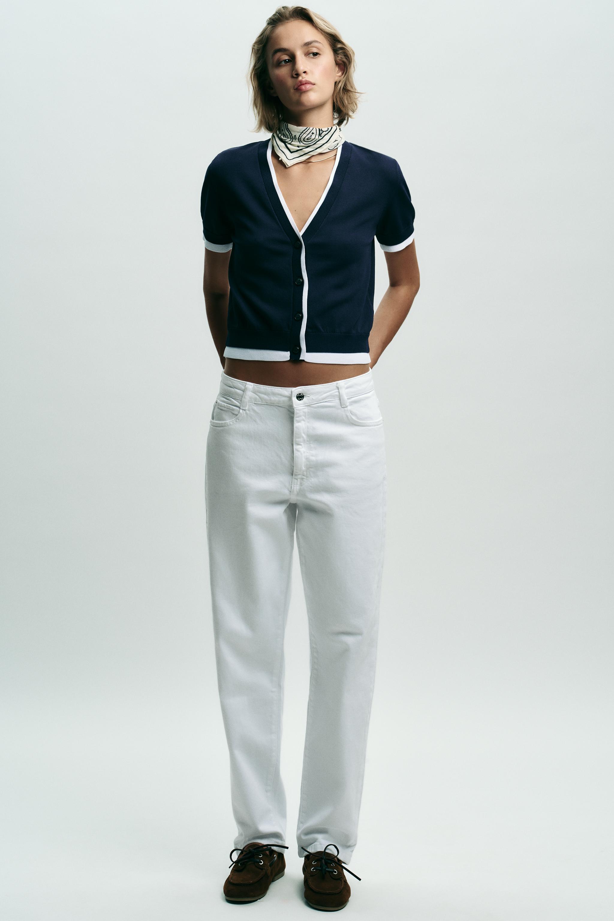 ショートスリーブニットカーディガン ピンク ZARA ショートスリーブニットカーディガン ピンク ZARA - メルカリ