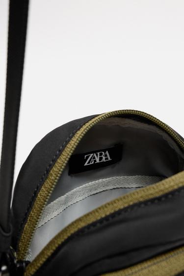 CONTRAST TECHNICAL CROSSBODY BAG - Black by Zara - Image 3
