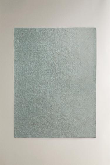 FLORAL JACQUARD BLANKET - Grey / Blue by Zara - Image 0