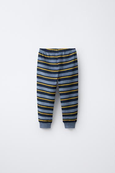 1 1/2-6 YEARS/ STRIPED TIGER VELOUR PYJAMAS - Blue by Zara - Image 4