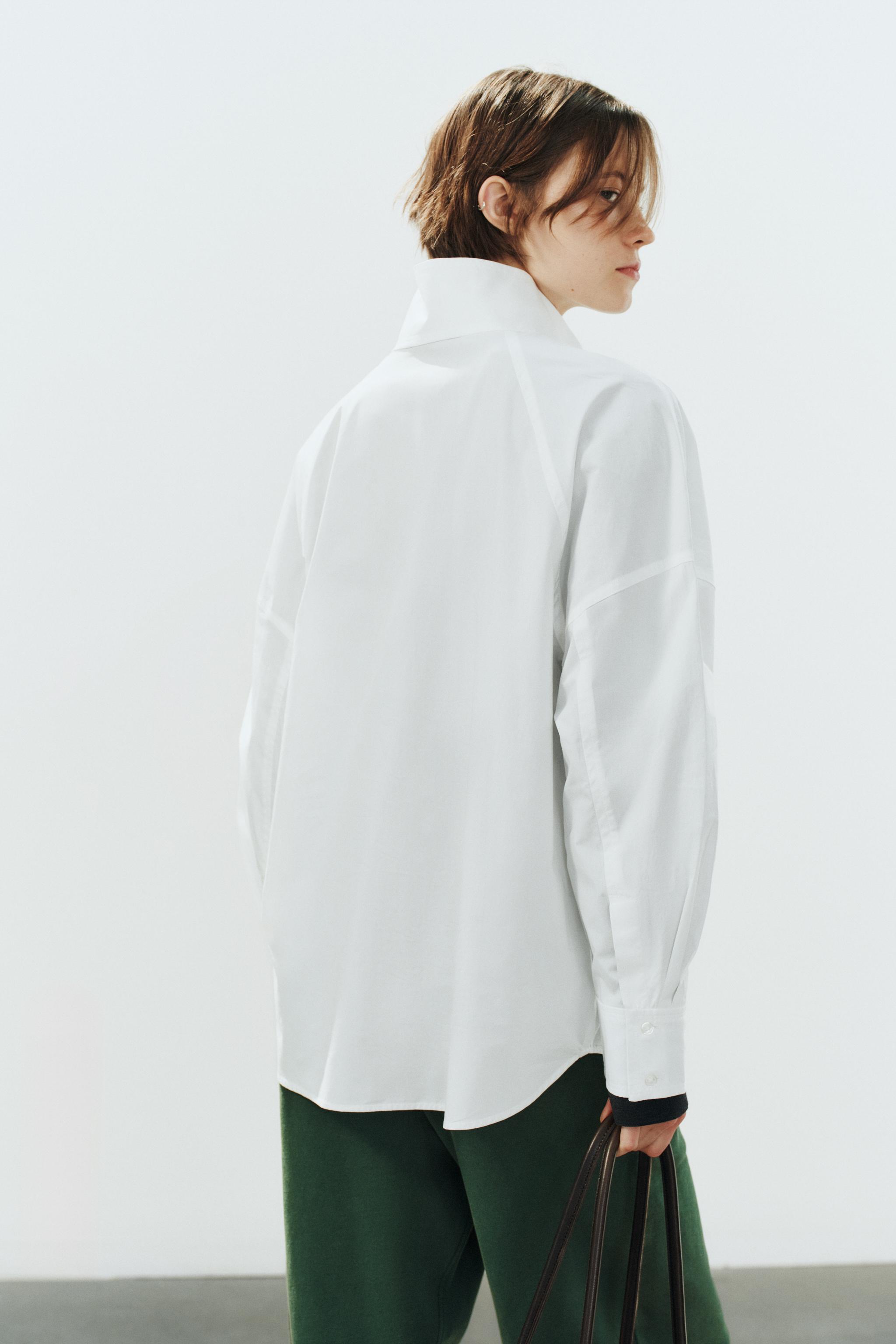CHEMISE OVERSIZE COL MONTANT