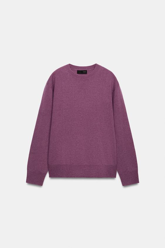 100% WOOL JUMPER - Raspberry by Zara - Image 0
