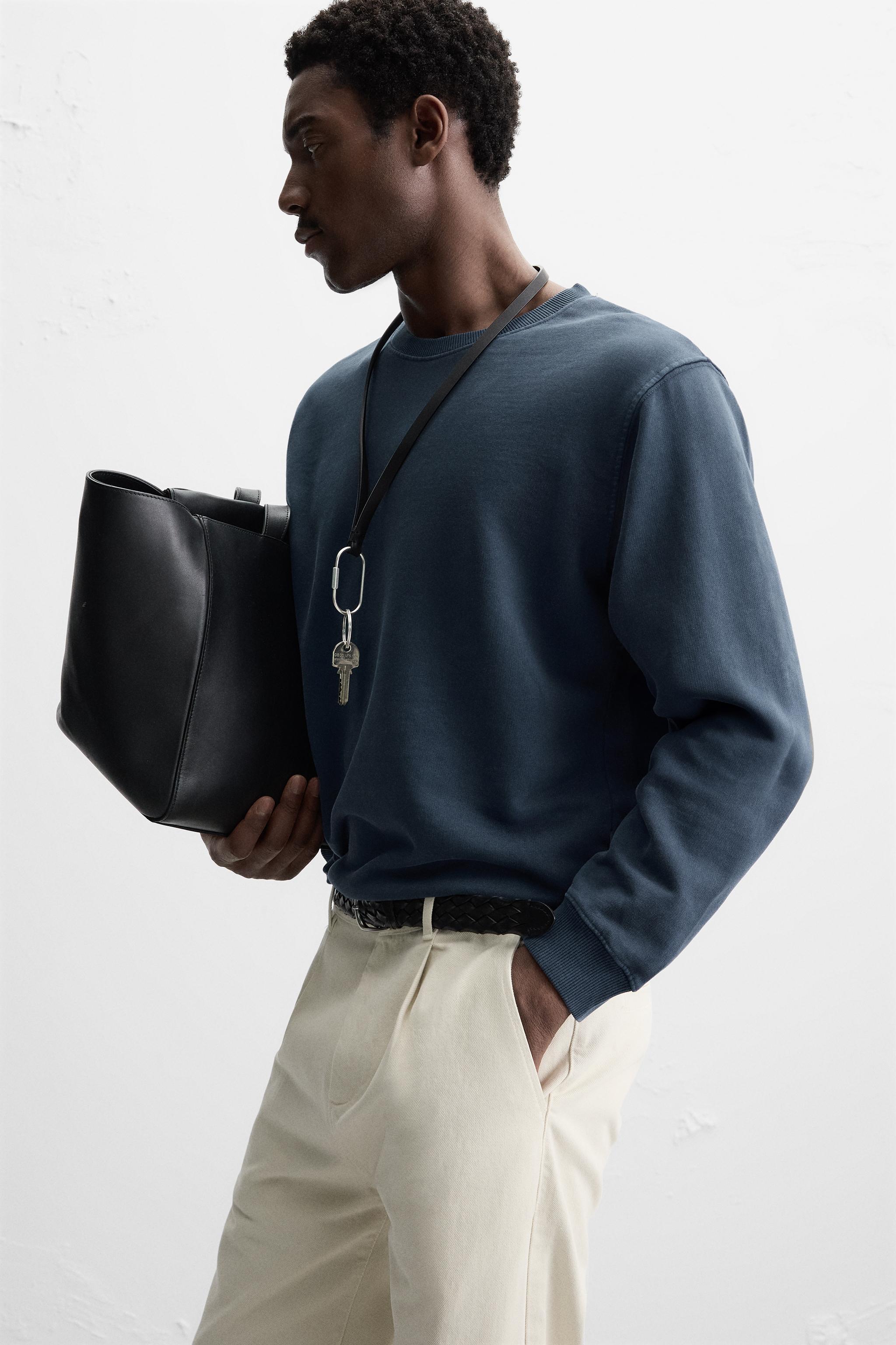 SOFT WASHED SWEATSHIRT - Blue | ZARA United States