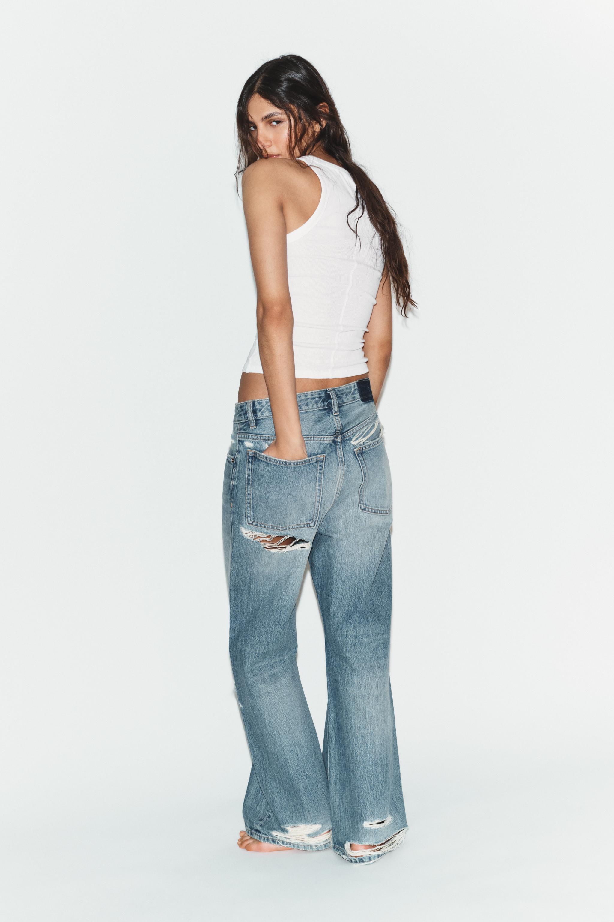 TRF BOYFRIEND DISTRESSED ORTA BEL JEAN - Görsel 7
