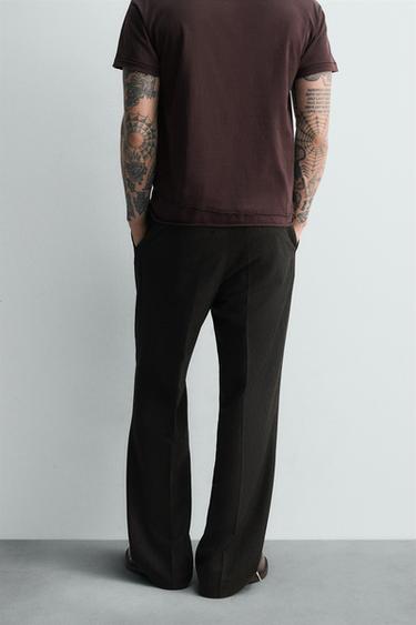 LIMITED EDITION FLARED FIT TROUSERS - Greenish by Zara - Image 2