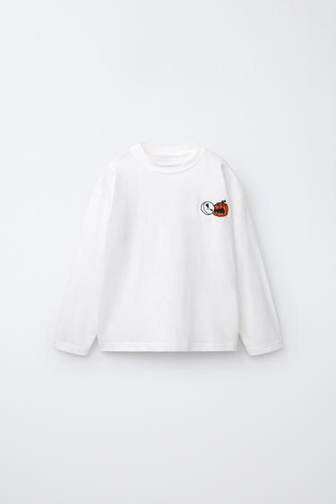 ФУТБОЛКА З ВИШИВКОЮ THE NIGHTMARE BEFORE CHRISTMAS © DISNEY - Білий Zara