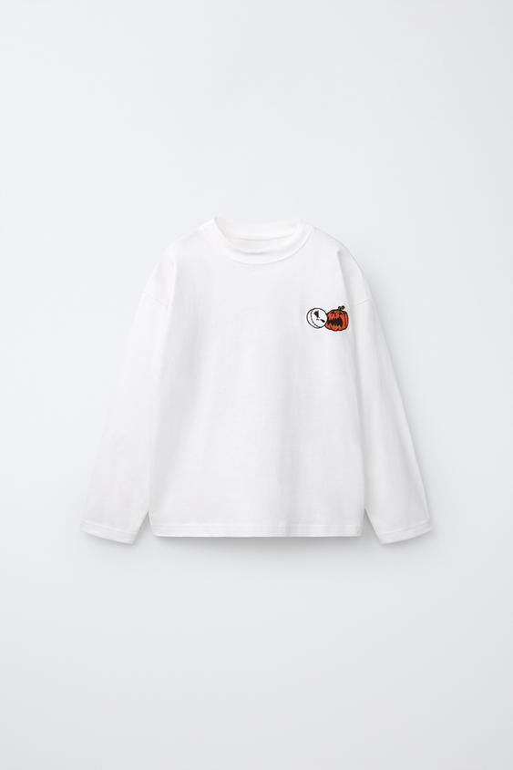 PLAYERA BORDADO THE NIGHTMARE BEFORE CHRISTMAS © DISNEY - Blanco de Zara - Imagen 0