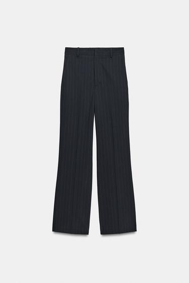 بنطلون بخصر عالٍ وخطوط رفيعة ZW COLLECTION - خطوط الخاص بـ Zara