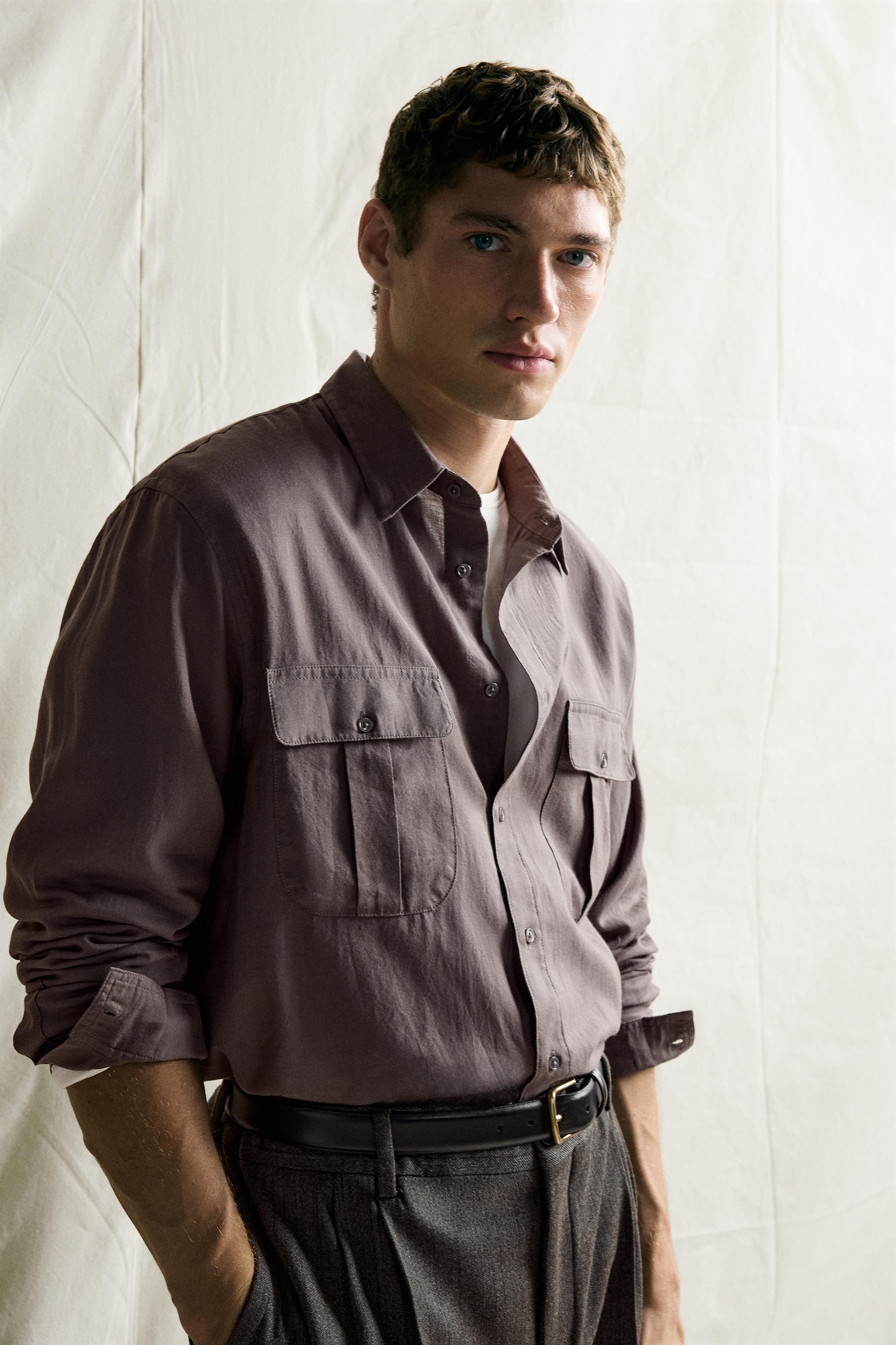 RELAXED FIT VOILE SHIRT