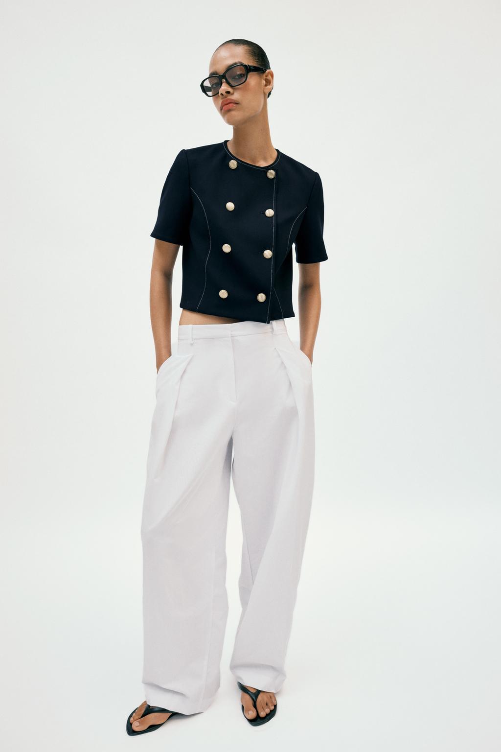SHORT SLEEVE BLAZER - image 2