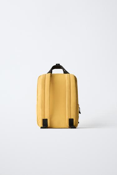 MINI SAC À DOS BASIQUE - Jaune de Zara - Image 4