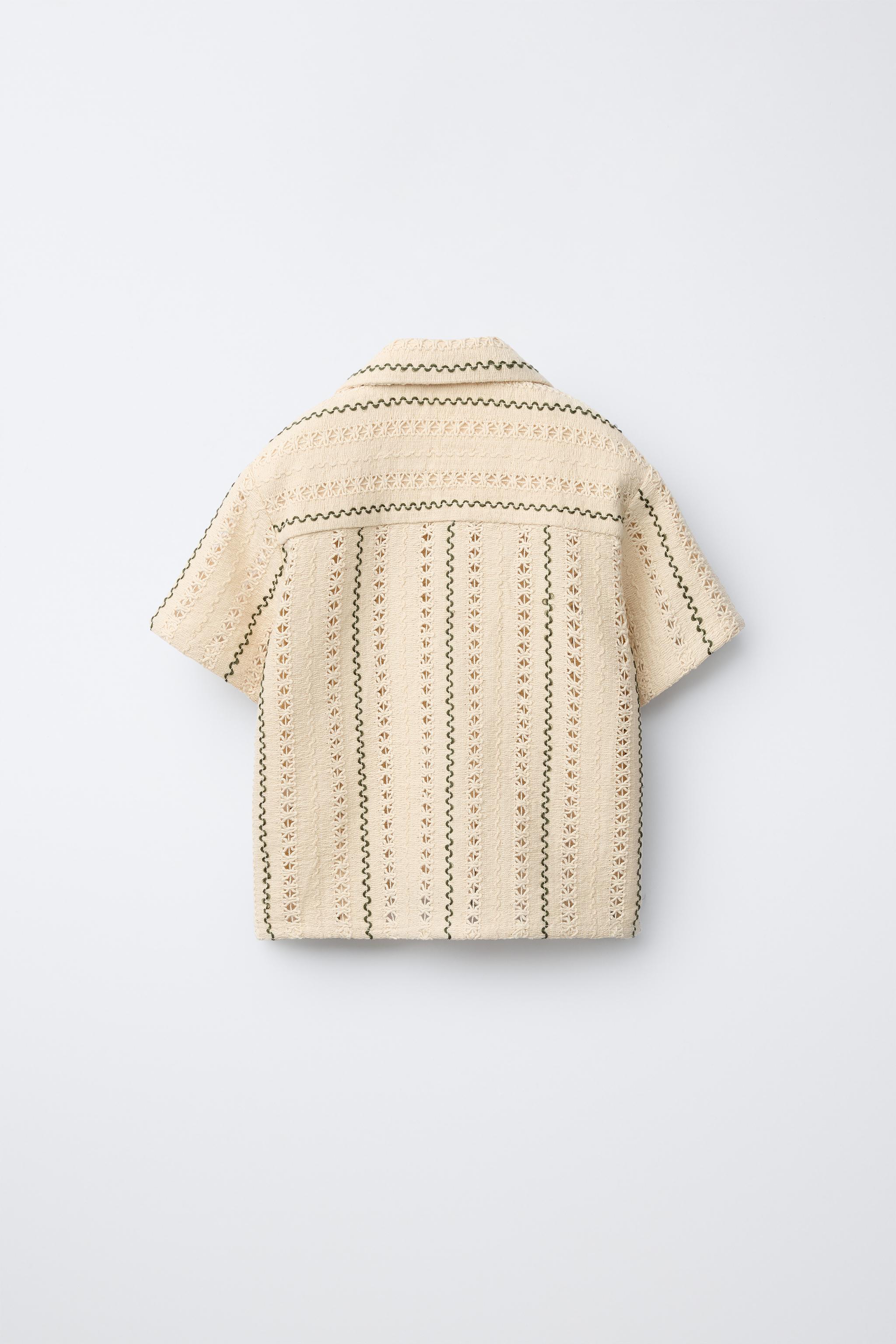 CHEMISE EN MAILLE À RAYURES