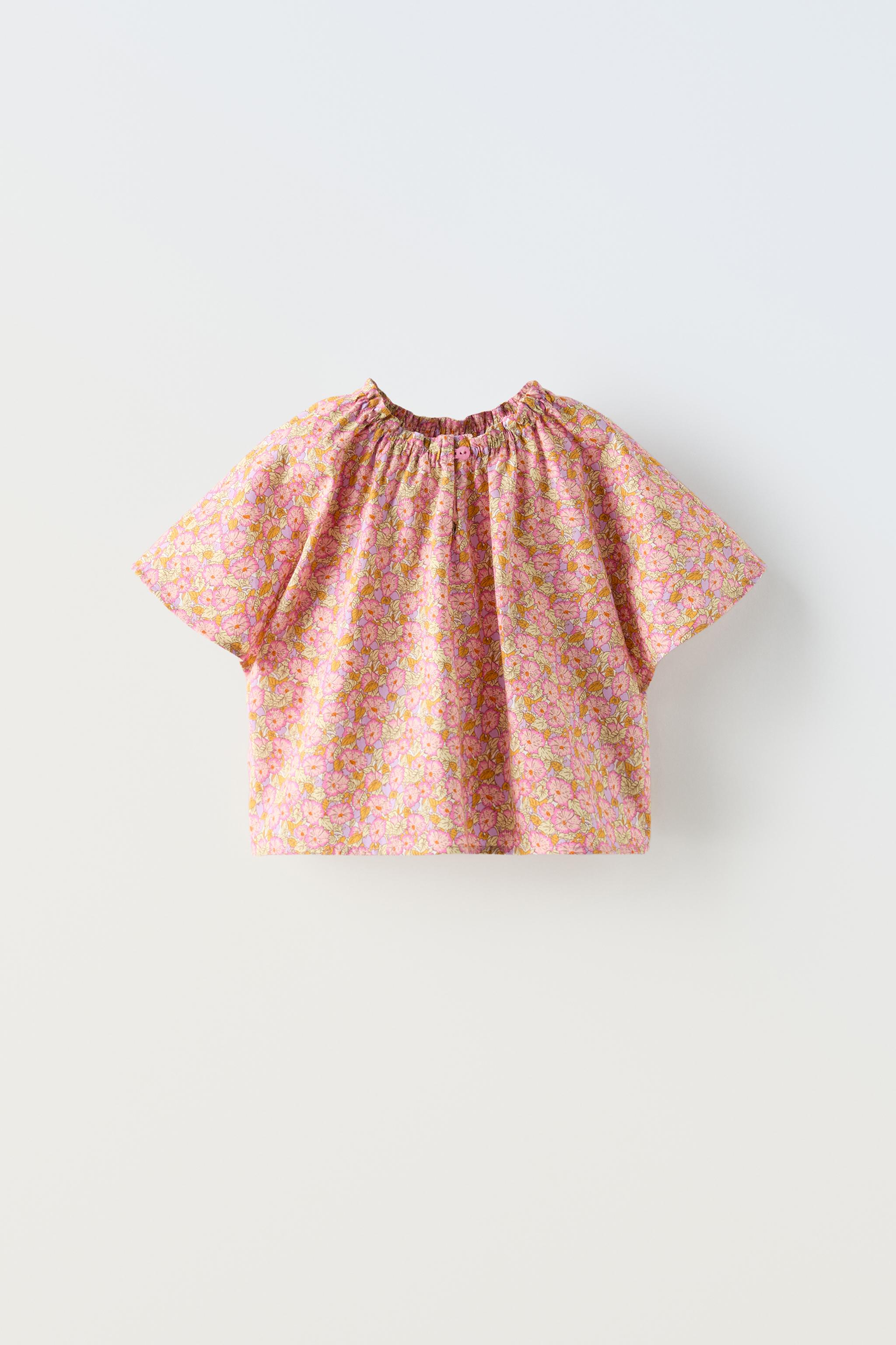 Blouse shops rose poudré zara