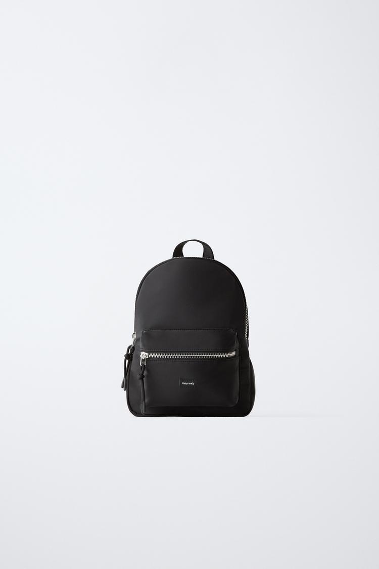 Mochilas Hombre Mochila Mujer Zara Mochilas Hombre Zara Mochilas Mujer MINI  MOCHILA NYLON Negro ZARA