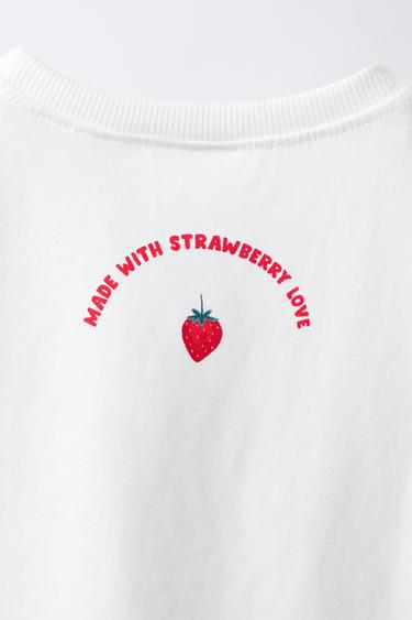 FRUIT PRINT T-SHIRT - White by Zara - Image 3
