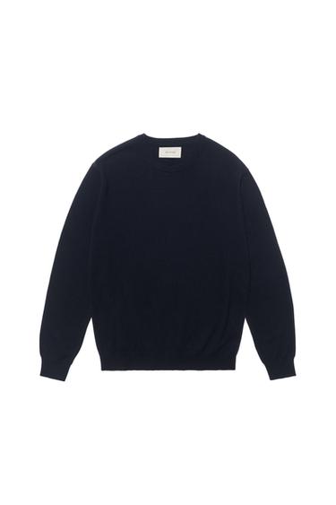 100% CASHMERE SWEATER - Navy blue by Zara