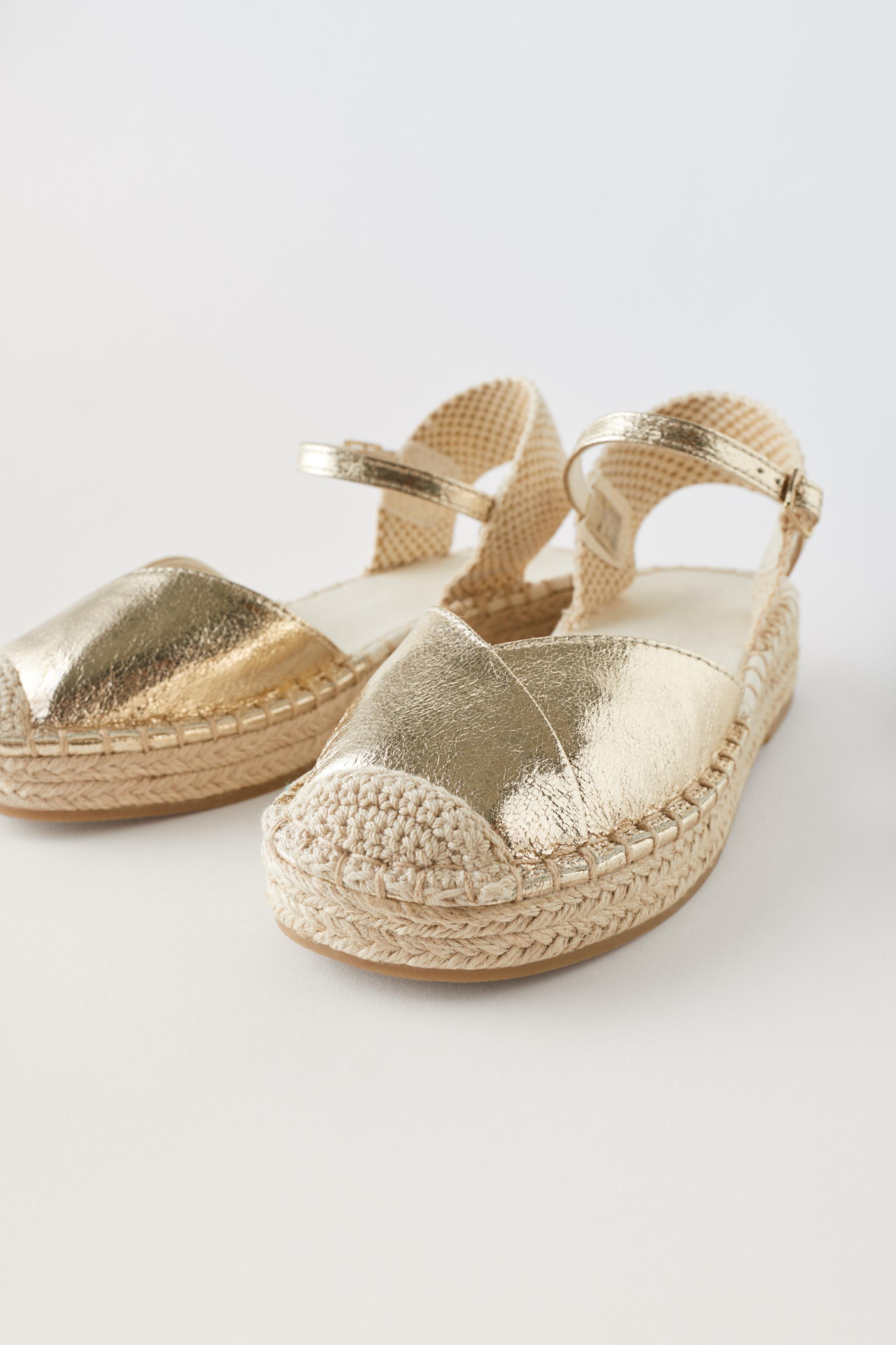 Gold espadrille 2024 sandals