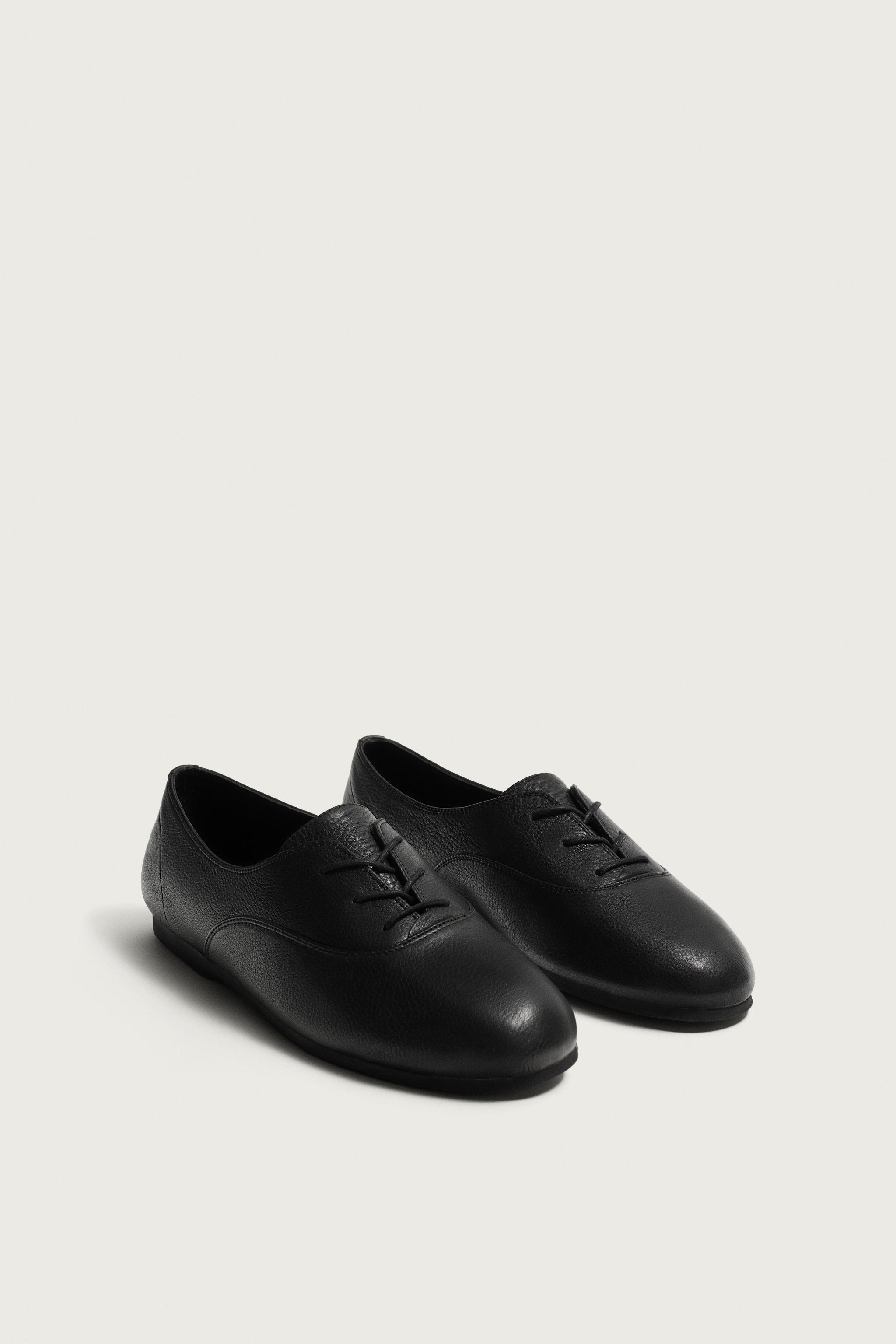AARON LEVINE X ZARA LEATHER SHOES — Black