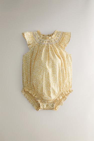 BODY ENFANT FLEURS - Jaune | ZARA France