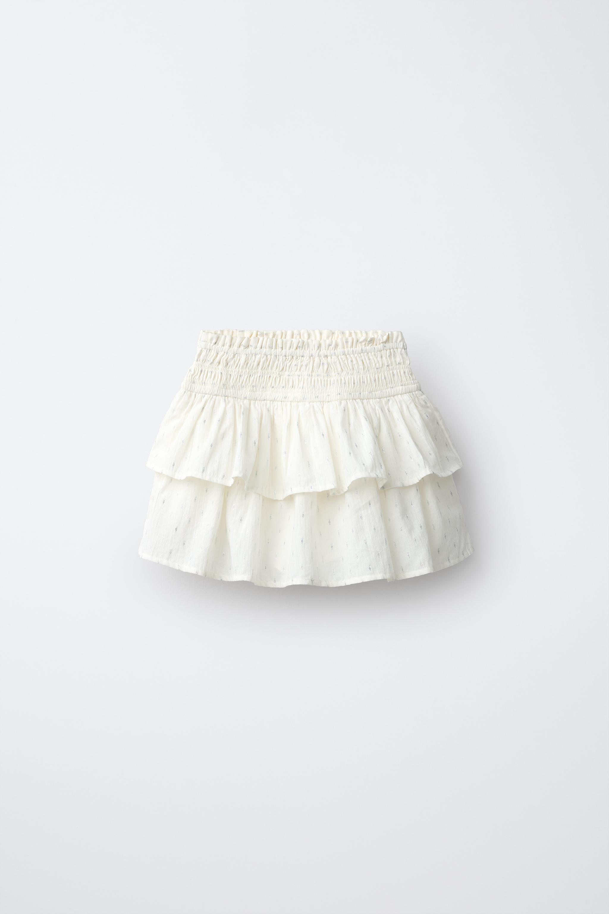Детские юбки Zara SHINY RUFFLE SKIRT