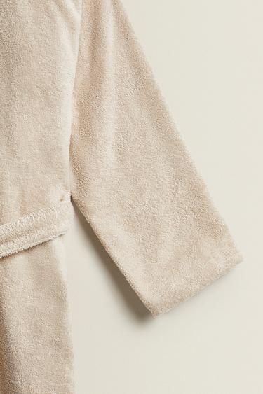 HOODED BATHROBE (360 GXM²) - Sand by Zara