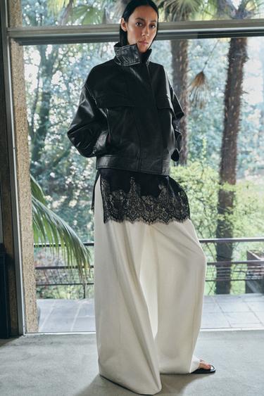 ZW COLLECTION LIMITED EDITION LEATHER JACKET - Black by Zara