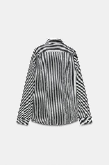 STRIPED FLOWING SHIRT ZW COLLECTION - Stripes by Zara - Image 5