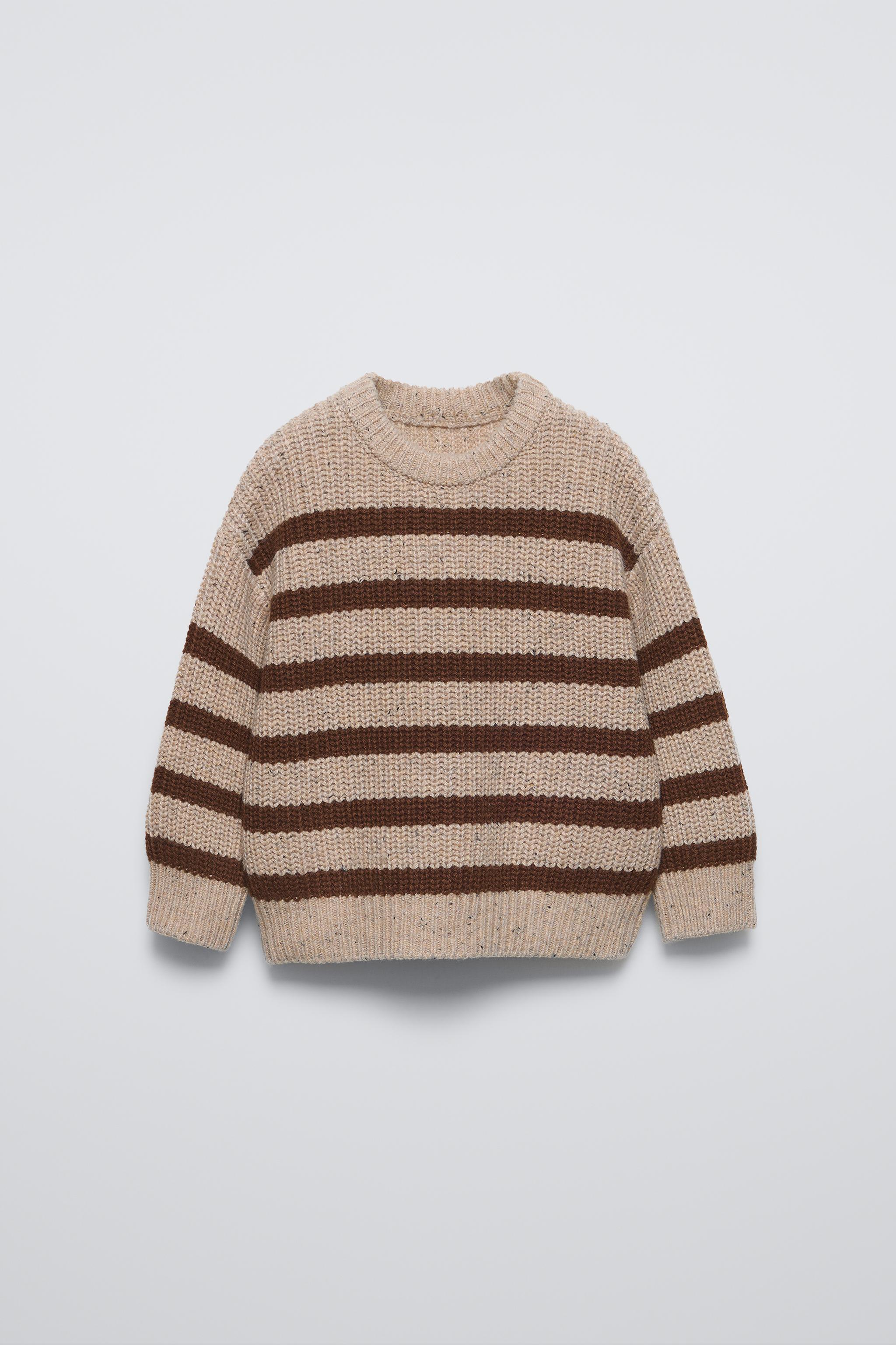 Zara shops kids boys STRIPED CASHMERE KNIT SWEATER 12-18 MONTHS NWT