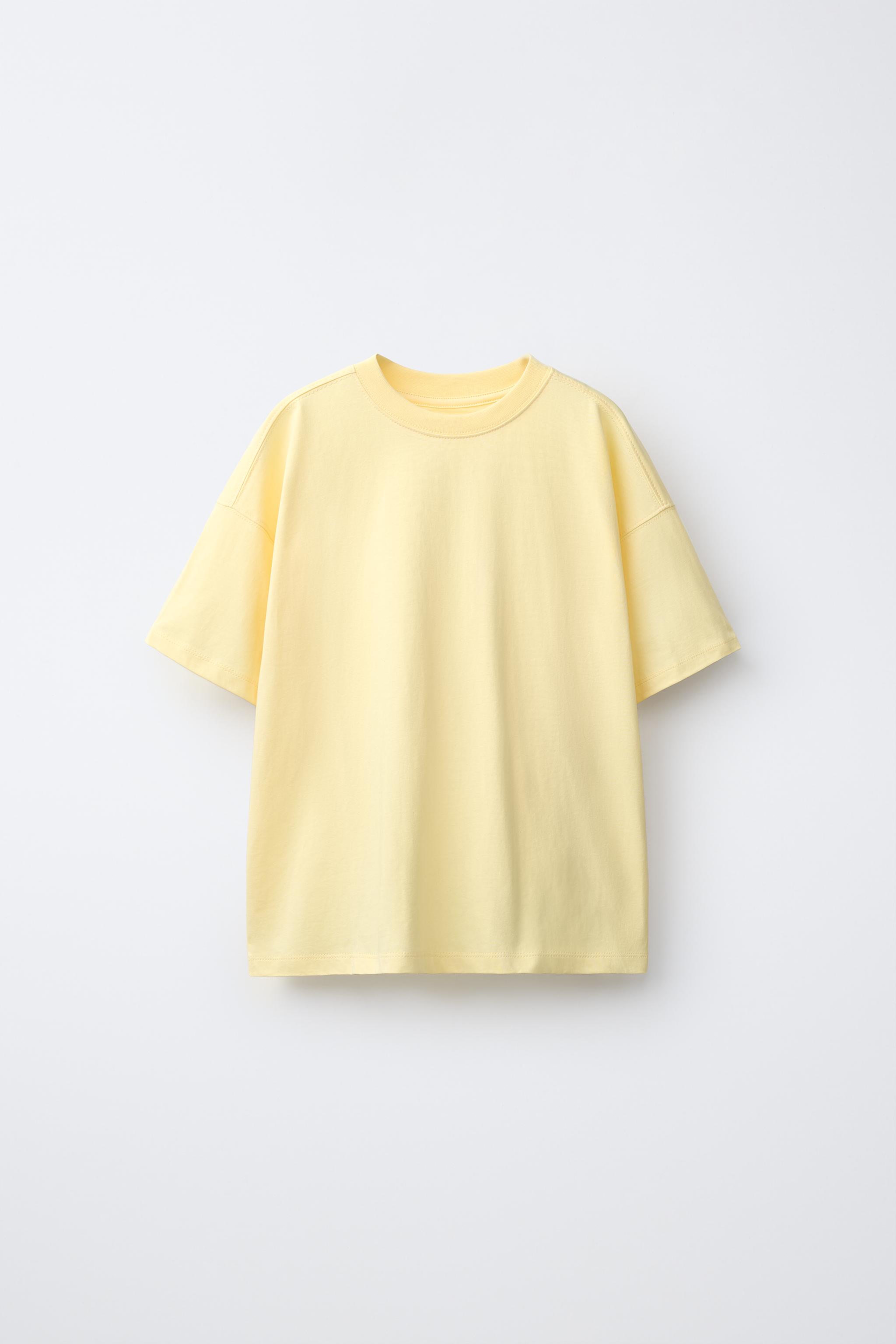 PLAIN T-SHIRT — Mid-yellow